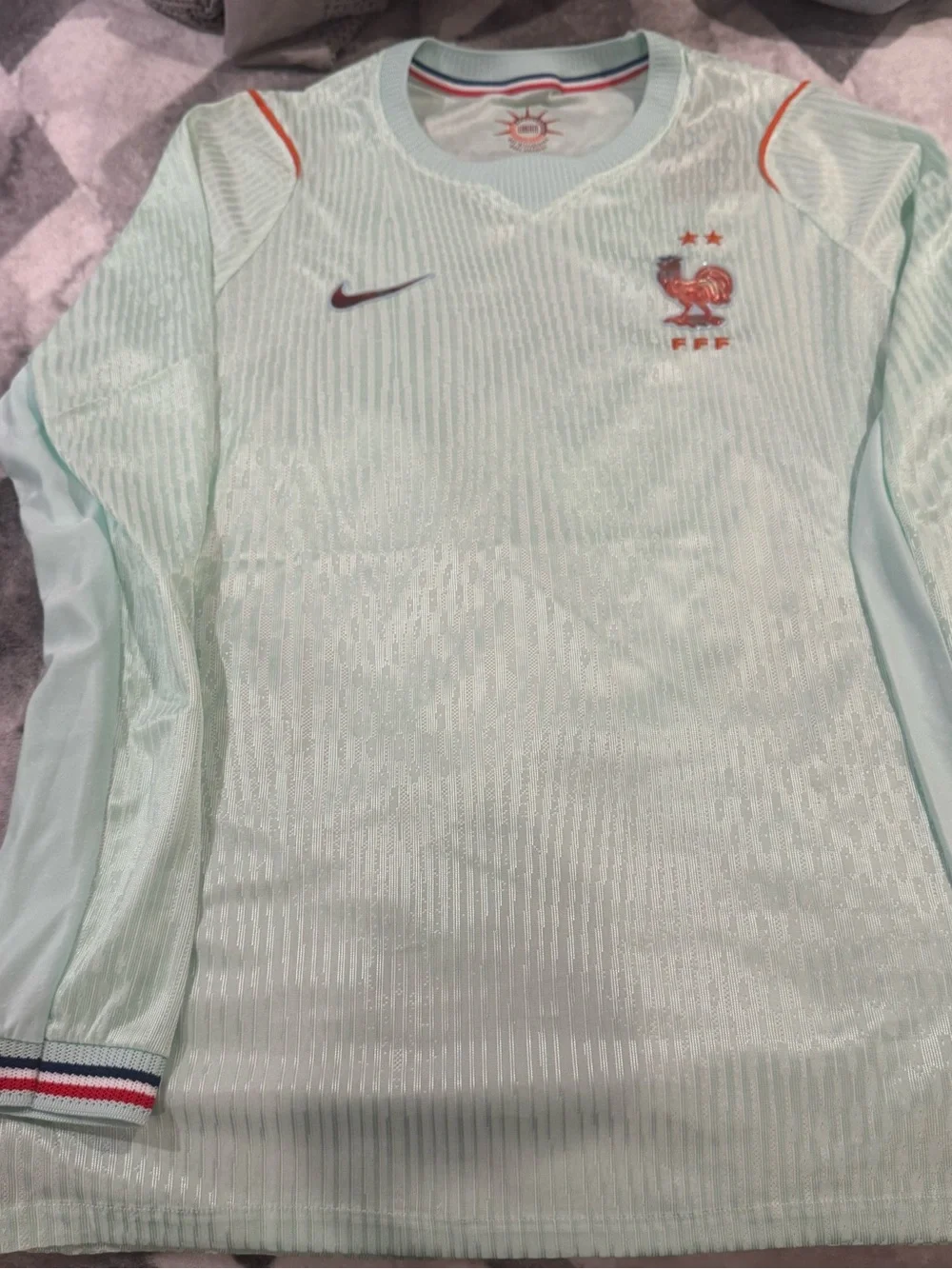 Nike men’s ' France Football Crest Short-Sleeve Top - Mint Green